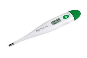 Medisana FTC Termómetro clínico digital para bebés, niños y adultos, oral, axilar o rectal, a prueba de agua con alarma de fiebre