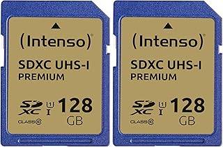 Intenso – Tarjeta de Memoria SDXC de 128 GB (45 MB/s, Clase 10, UHS-I) (Paquete de 2)