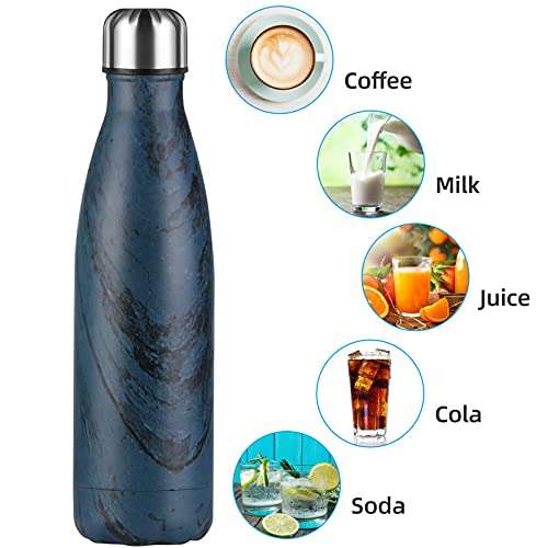 Flintronic Botella Termica, 500ML Botella de Agua de Acero Inoxidable (2a mano, bueno)