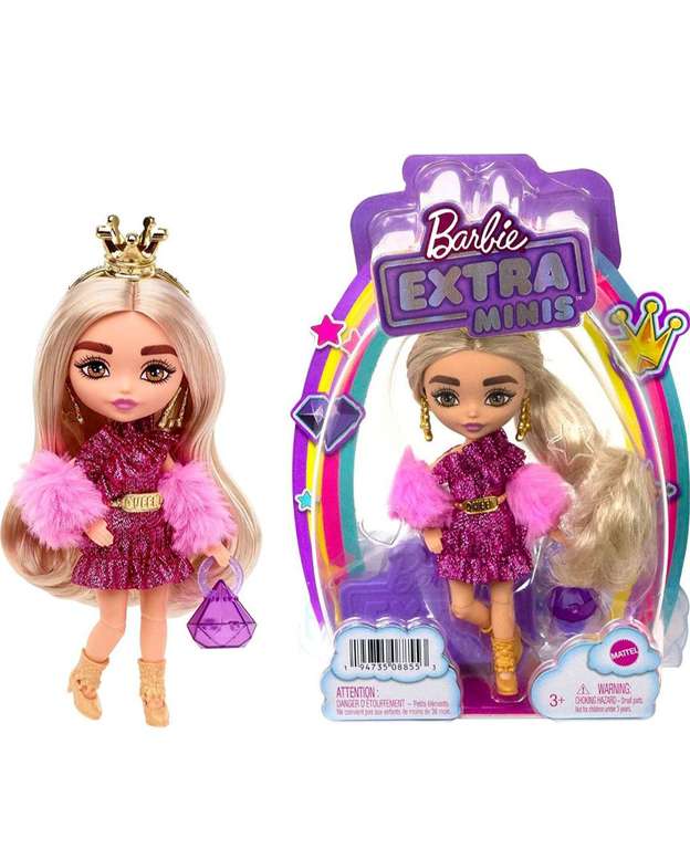 Barbie Extra Mini Rubia con corona dorada
