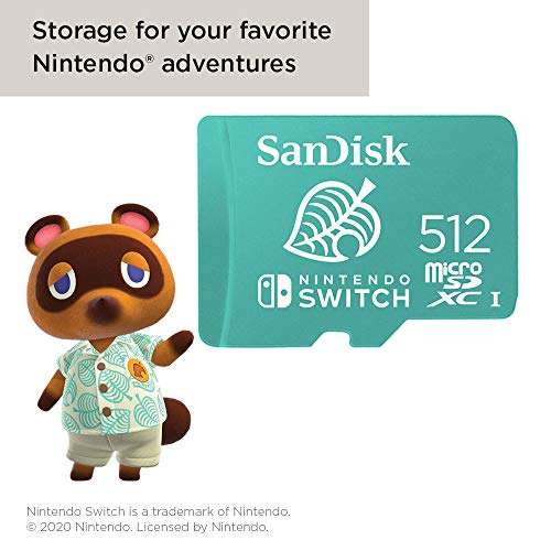 SanDisk microSDXC UHS-I Tarjeta para Nintendo Switch 512GB