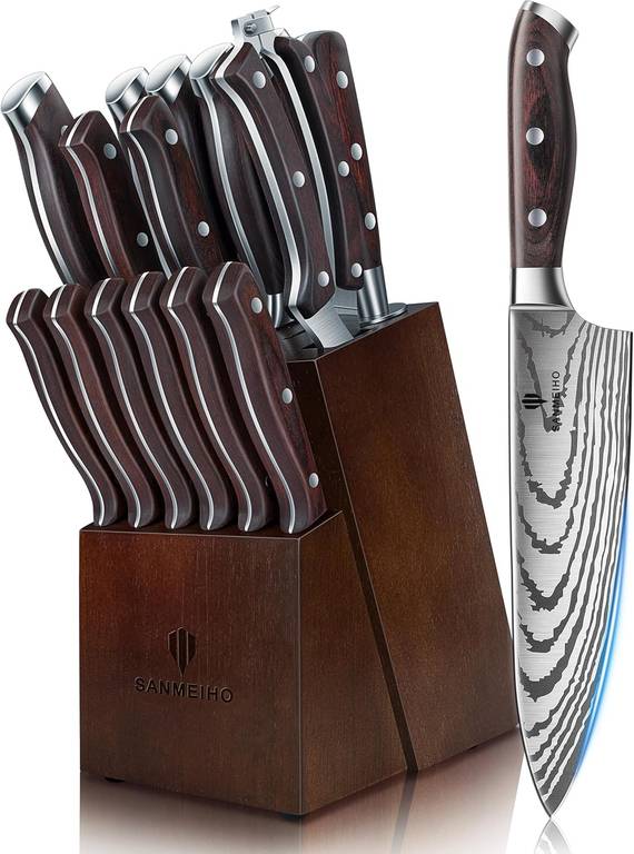 Juego cuchillos cocina 16 Piezas