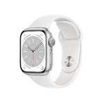 Apple Watch Series 8 (GPS, 41mm) Reloj Inteligente con Caja de Aluminio en Plata