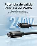 Baseus Cable USB C-USB C Carga Rápida 240W, 1M Cable Cargador Tipo C PD