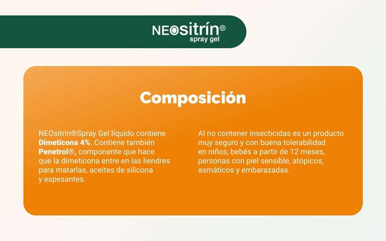 Neositrin Spray Gel - Elimina 100% piojos y liendres en 1 minuto y en 1  aplicación » Chollometro
