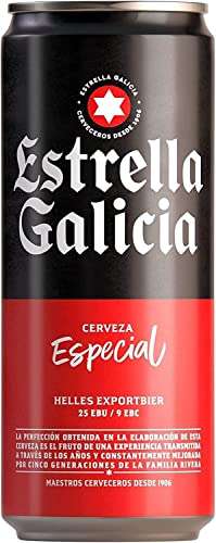 Cerveza Estrella Galicia - Paquete de 10 latas de 33cl