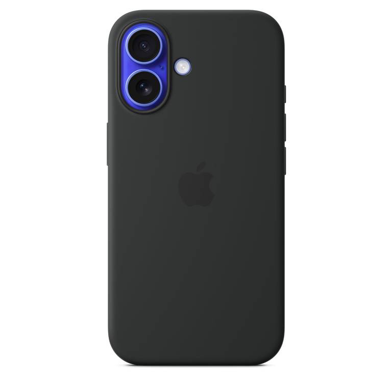 Apple Funda de Silicona MagSafe para iPhone 16 | Oficial, negra por 25 €