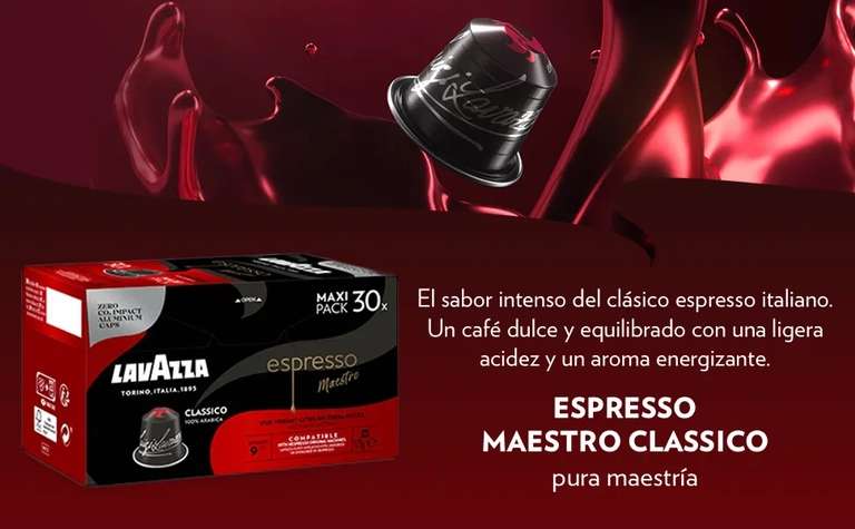 Lavazza, Espresso Maestro Classico, 120 Cápsulas de Café
