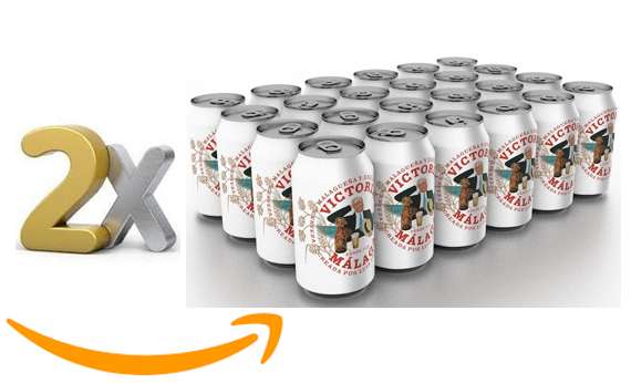 Victoria Cerveza 2 x (24 x 330 ml) - Total: 48 latas [0,47€/lata]