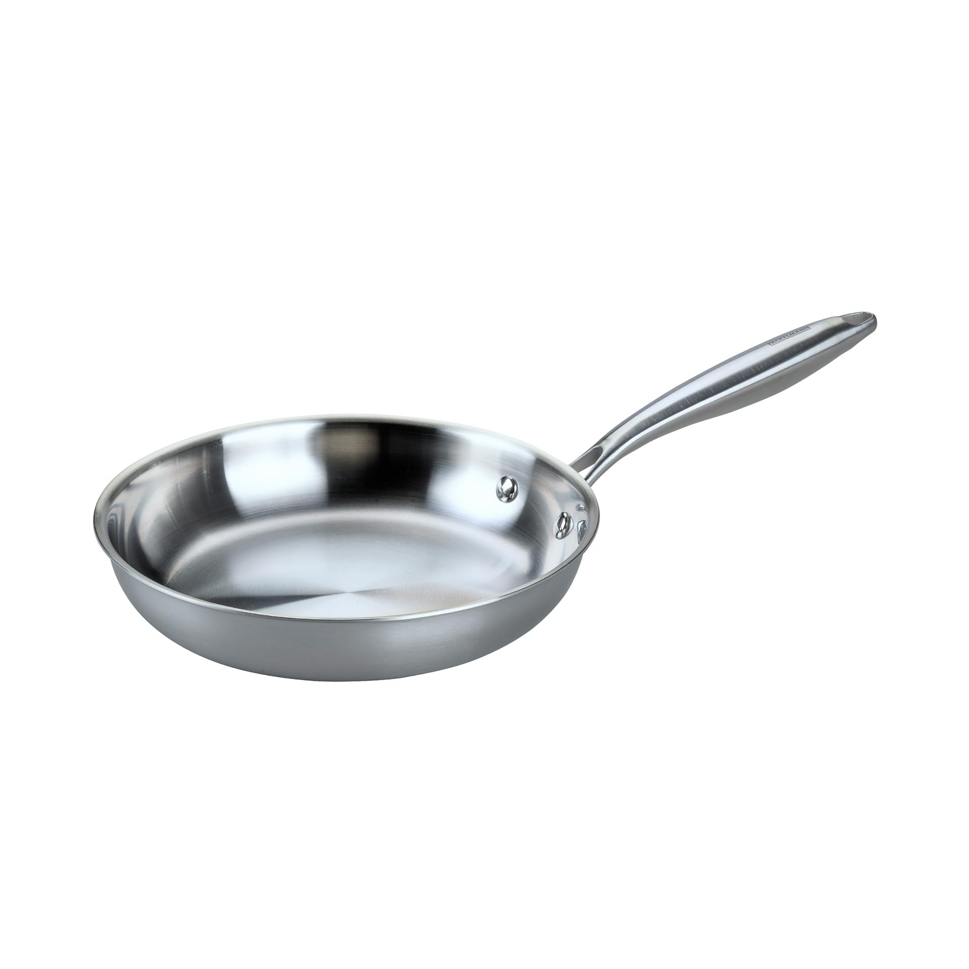 Fackelmann Vita3 Sartén Inoxidable 24 cm, Acero Inoxidable Triply con Triple Fondo Difusor, Sin Antiadherente, Sin PFA, Inducción, Gas,