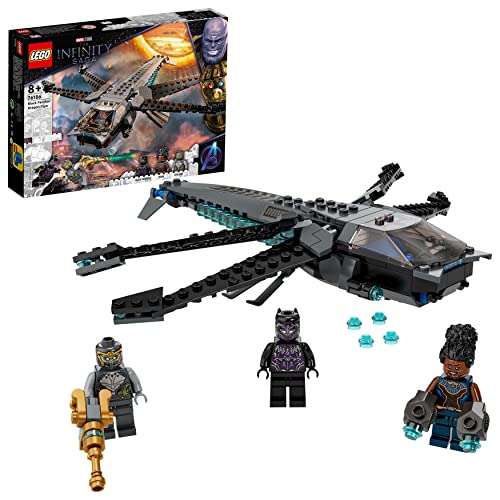LEGO 76186 Marvel Vengadores Dragon Flyer de Black Panther, Juguete de Construcción de Avión del Avengers con Superhéroes