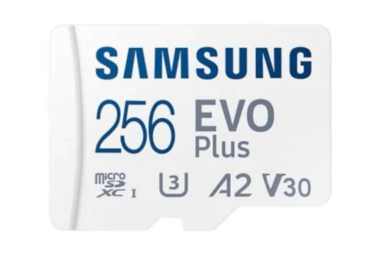 Samsung EVO Plus MicroSDXC 256GB UHS-I U3 V30 Clase 10 con Adaptador.