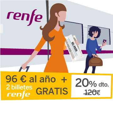 1 año de El País (digital) + 2 billetes de Renfe (AVE, Alvia, Euromed o Intercity)