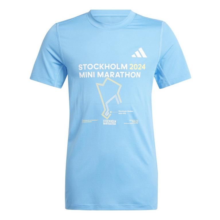 ADIDAS Kids' Mini Marathon Short Sleeve Performance Running Top