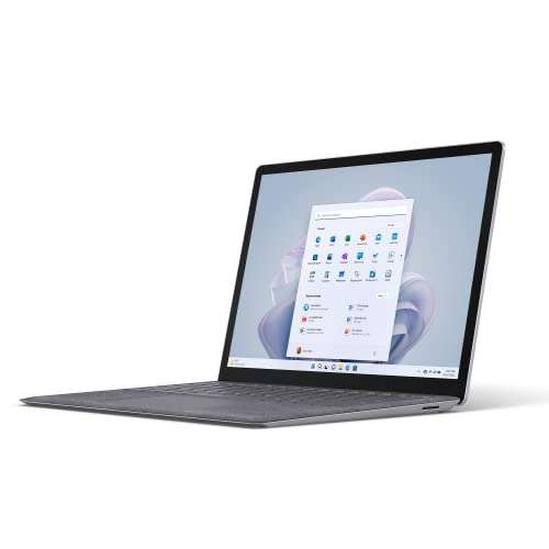 Microsoft Surface Laptop 5-Portátil 13.5" i5-1235U 12th Gen, 8GB RAM, 256GB SSD, Intel Iris Xe Graphics y W11, Plata-QWERTY Español