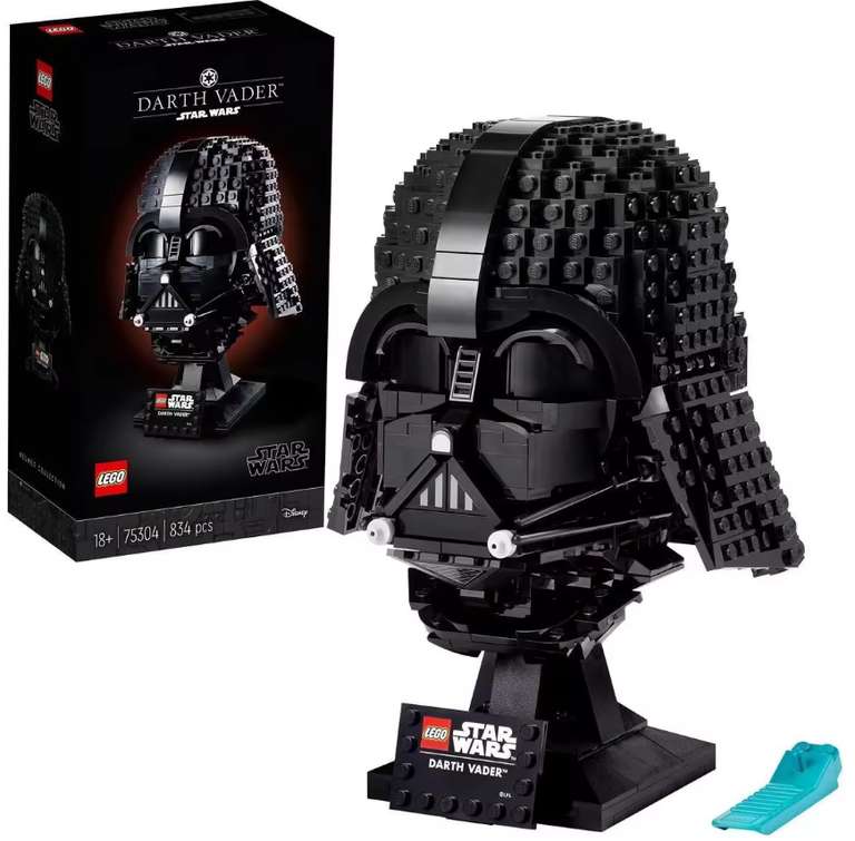 Kit de construcción creativa y divertida LEGO Star Wars 75304 Casco de Darth Vader; (Cupón 10% newsletter app)