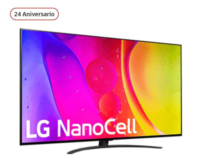 TV LED 55" - LG 55NANO826QB, UHD 4K, Procesador Inteligente α5 Gen5 AI Processor 4K, Smart TV