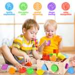 juguetes Montessori - Cubo Actividades Bebe para Clasificar Formas Colores