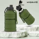 HYDRATE Botella de agua de acero inoxidable de 2,2 litros