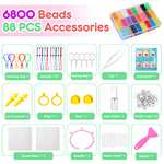 Aqua Beads - 24 colores, 6800 piezas y 88 accesorios