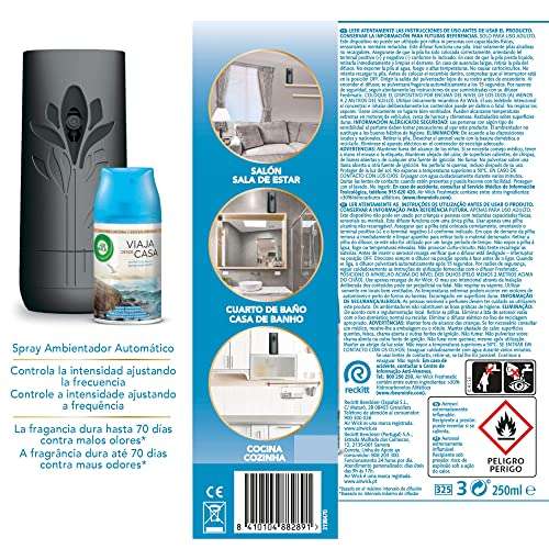 Air Wick Freshmatic Aparato y Recambio de Ambientador Spray Automático, Aroma a Oasis Turquesa - 1 Aparato + 1 Recambio