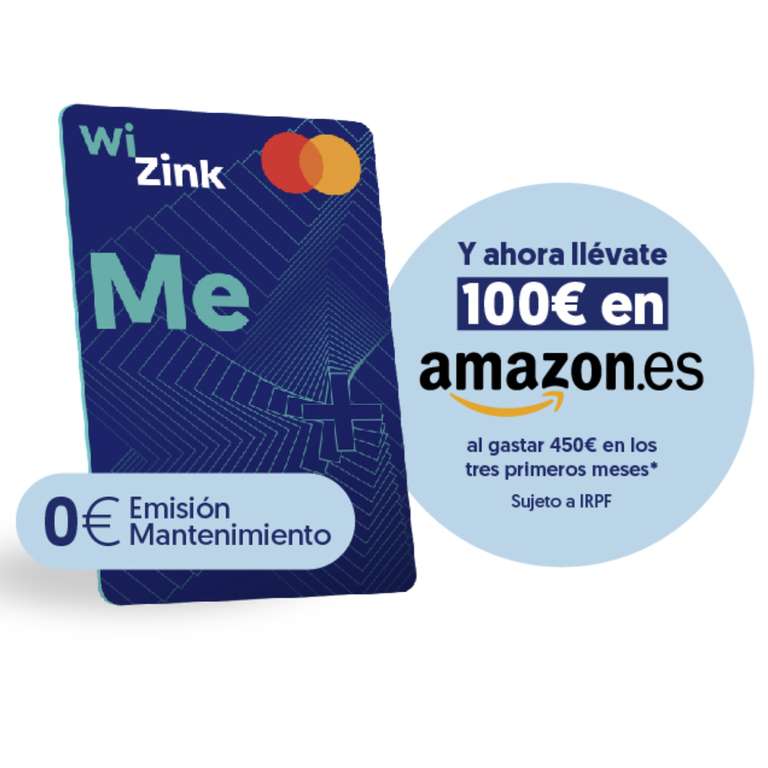 100€ GRATIS para Amazon con WiZink Me