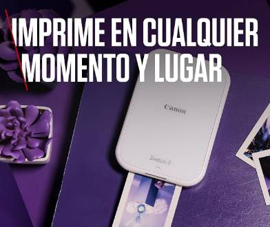 Impresora Fotográfica Portátil Canon Zoemini 2 + Kit de Impresión (Bluetooth 5.0, Carga Rápida USB-C, Blanco)