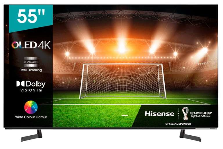 Tv Oled Hisense 55" / 55A8G / UHD 4K / Dolby Vision-Atmos (628€ con ECI plus)