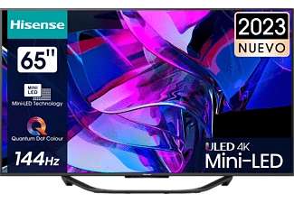 TV Mini LED 65'' - Hisense 65U7KQ Smart TV UHD 4K, Modo Juego 144Hz,