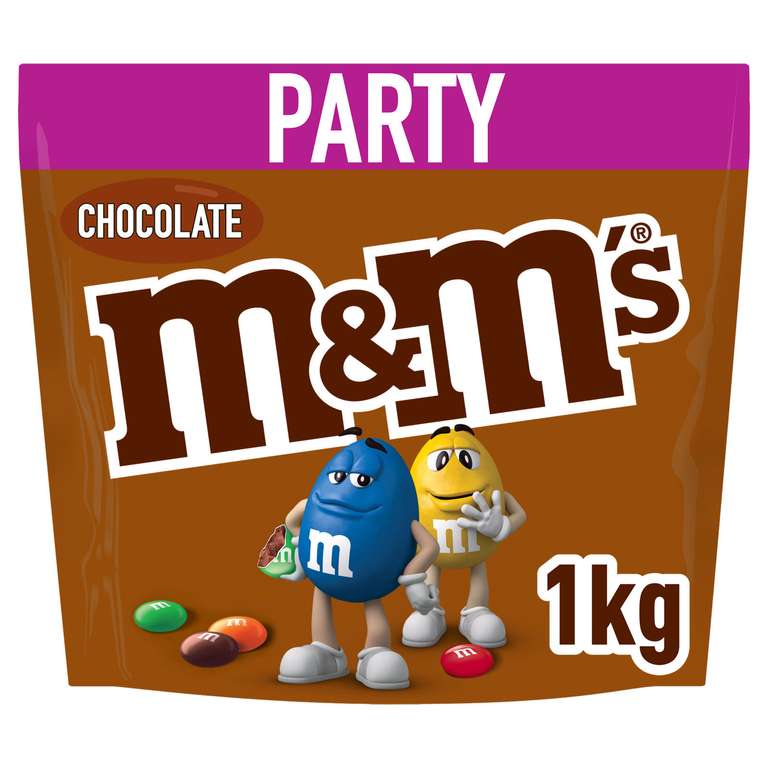 M&M's Choco Snack en Bolitas de Colores rellenas de Chocolate con Leche (1kg)