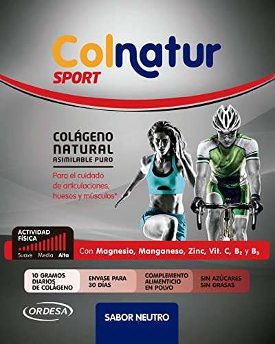Colnatur Sport, suplemento de colágeno y minerales.
