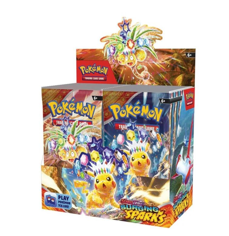 36 Sobres de Cartas Pokemon Tcg Chispas Filgurantes