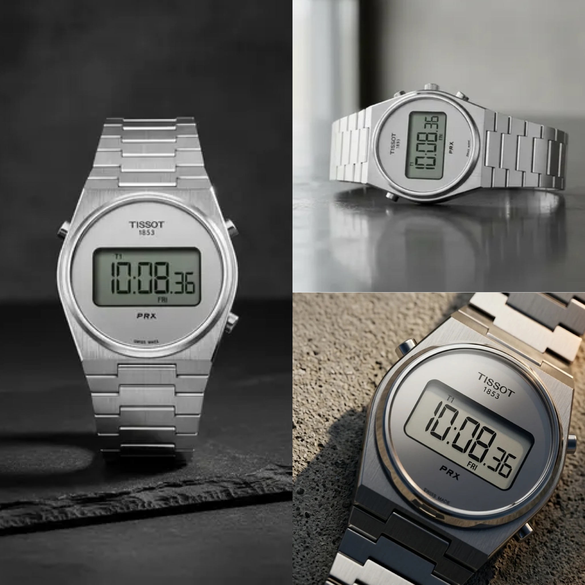 Reloj TISSOT PRX Digital | Mov. SUIZO DGT-2040 | ZAFIRO | Cajas 35mm (115,58€) y 40mm (124,53€) | Precio final puesto en casa