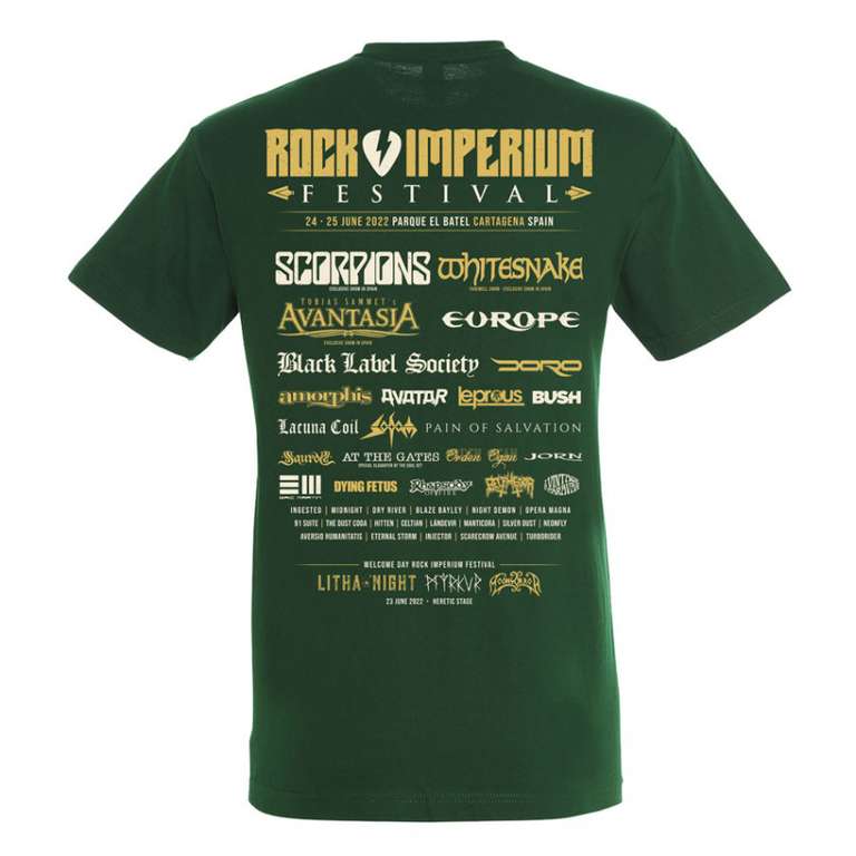 Camiseta del Rock Imperium Festival para hombre o mujer (varios modelos)