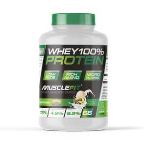 WHEY 100% Protein 2kg - MuscleFit [Primer Pedido 17,69€]