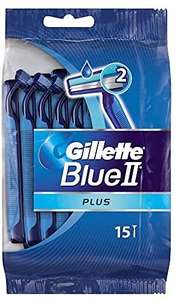 Gillette BlueII Plus Maquinillas Desechables para Hombre x15 (compra R)