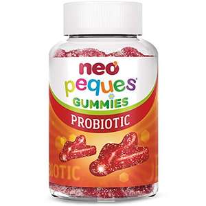 NEO PEQUES | Gummies Probiotic | 30 Gominolas | Beneficiosas para el Sistema Digestivo y las Defensas | Con Probióticos y Vitamina B - Fresa