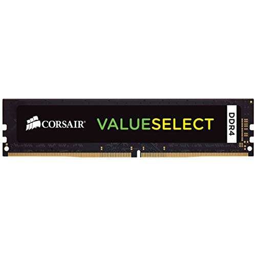 CORSAIR Value Select - Kit de Memoria 32GB (1 x 32GB) DDR4 2666MHz C18 1.2V, Negro