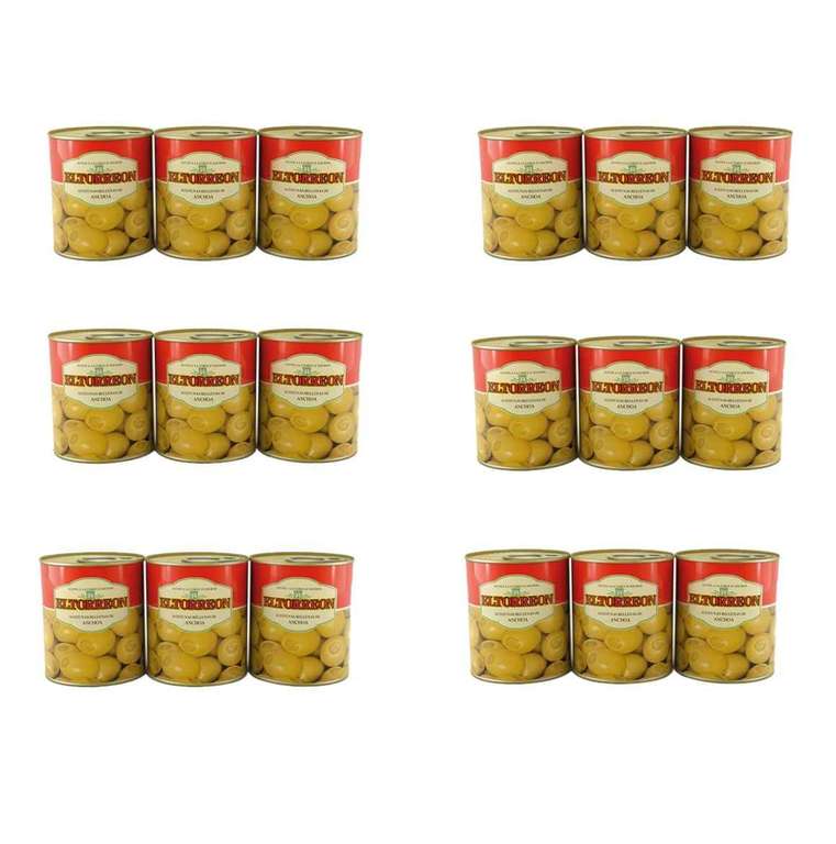 18 latas de Aceitunas con anchoa SERPIS (36 latas 9.13€ con envío gratis)