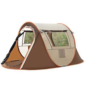 Carpa para acampar con un botón para exteriores emergente, transpirable, protección UV, a prueba de viento