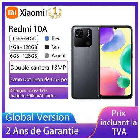 Xiaomi Redmi 10A 4GB/128GB Global - Desde Francia