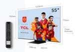 TCL 55QM8B - TV MiniLED 55” QLED 144Hz, 4K HDR Premium 1300nits, Dolby Vision IQ & Atmos, Onkyo, Google Assistant, Game Master Pro 2.0