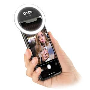 Anillo LED Universal para Smartphone, luz Flash con Ajuste de Intensidad para TikTok, Youtube, Instagram, Selfies, vídeo....
