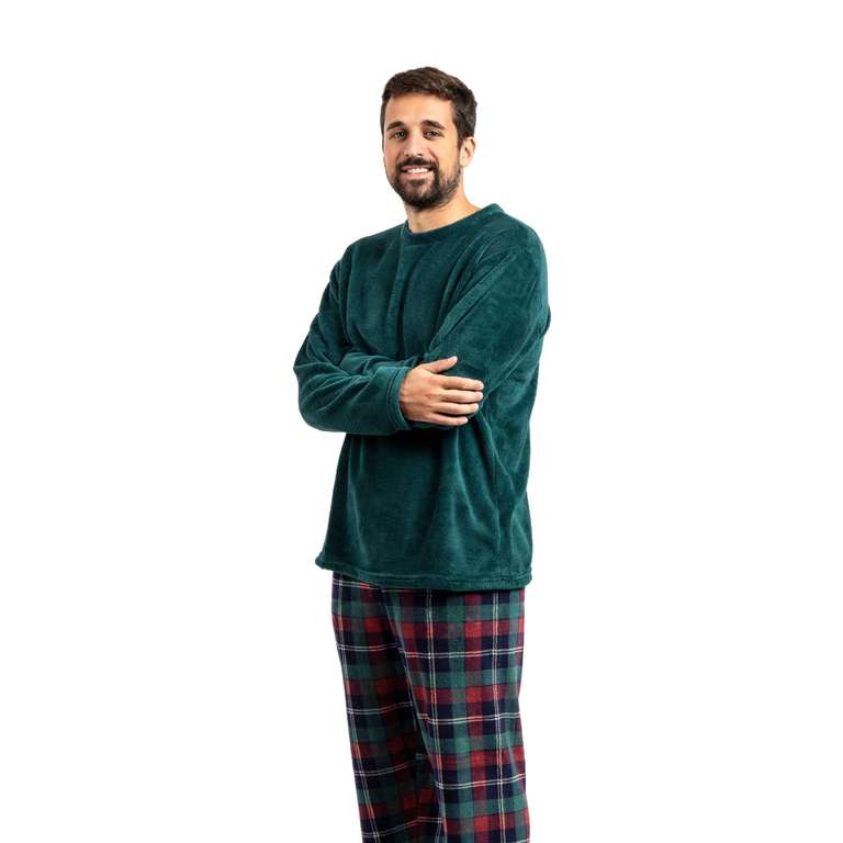 Pijama coralina para hombre