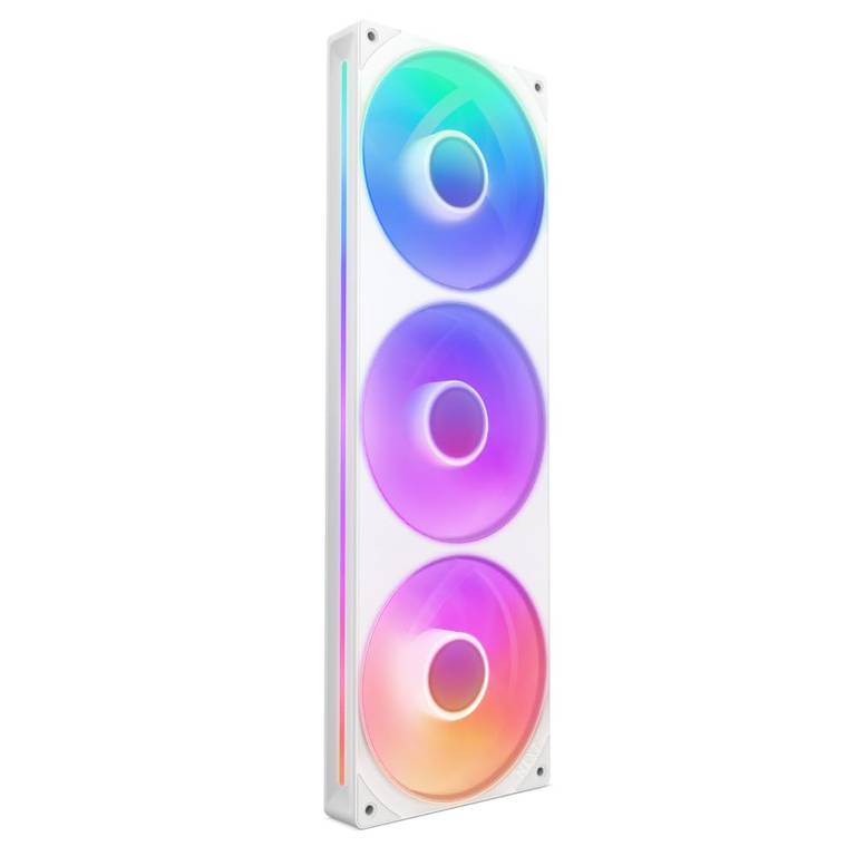 NZXT F360 RGB Core – Unidad de ventilador monocasco de 360 mm con 3 ventiladores RGB de 120 mm –