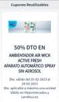 Carrefour 2x Ambientador air wick active fresh aparato automático spray sin aerosol - Gratis - con 2 Promociones- Cuentas Seleccionadas