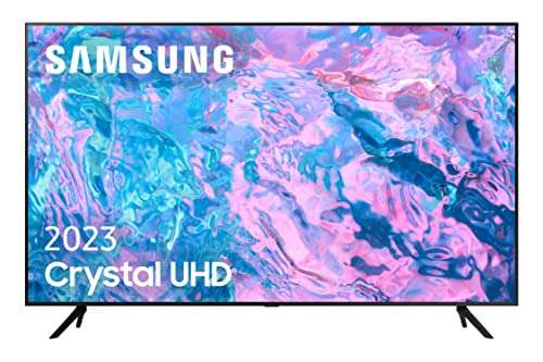 SAMSUNG TV Crystal UHD 2023 50CU7105 - Smart TV de 50", Procesador Crystal UHD, Gaming Hub, Diseño AirSlim y Contrast Enhancer con HDR10+