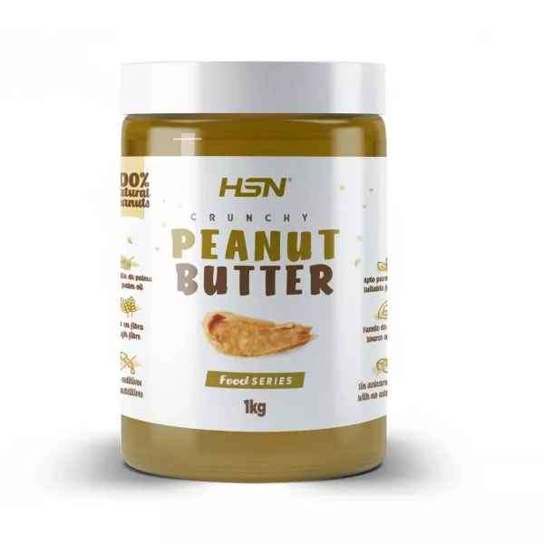 Crema cacahuete HSN : 1 kg (3 botes y envío gratis con APP)