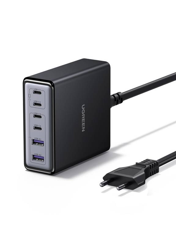 UGREEN Nexode 100W Cargador USB C Carga Rápida Multidispositivo con 4 Puertos