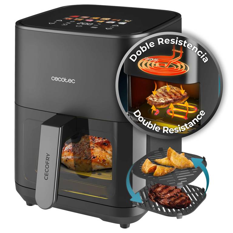 Freidora de Aire Cecotec Cecofry&Grill Duoheat 4000 4L 1900W